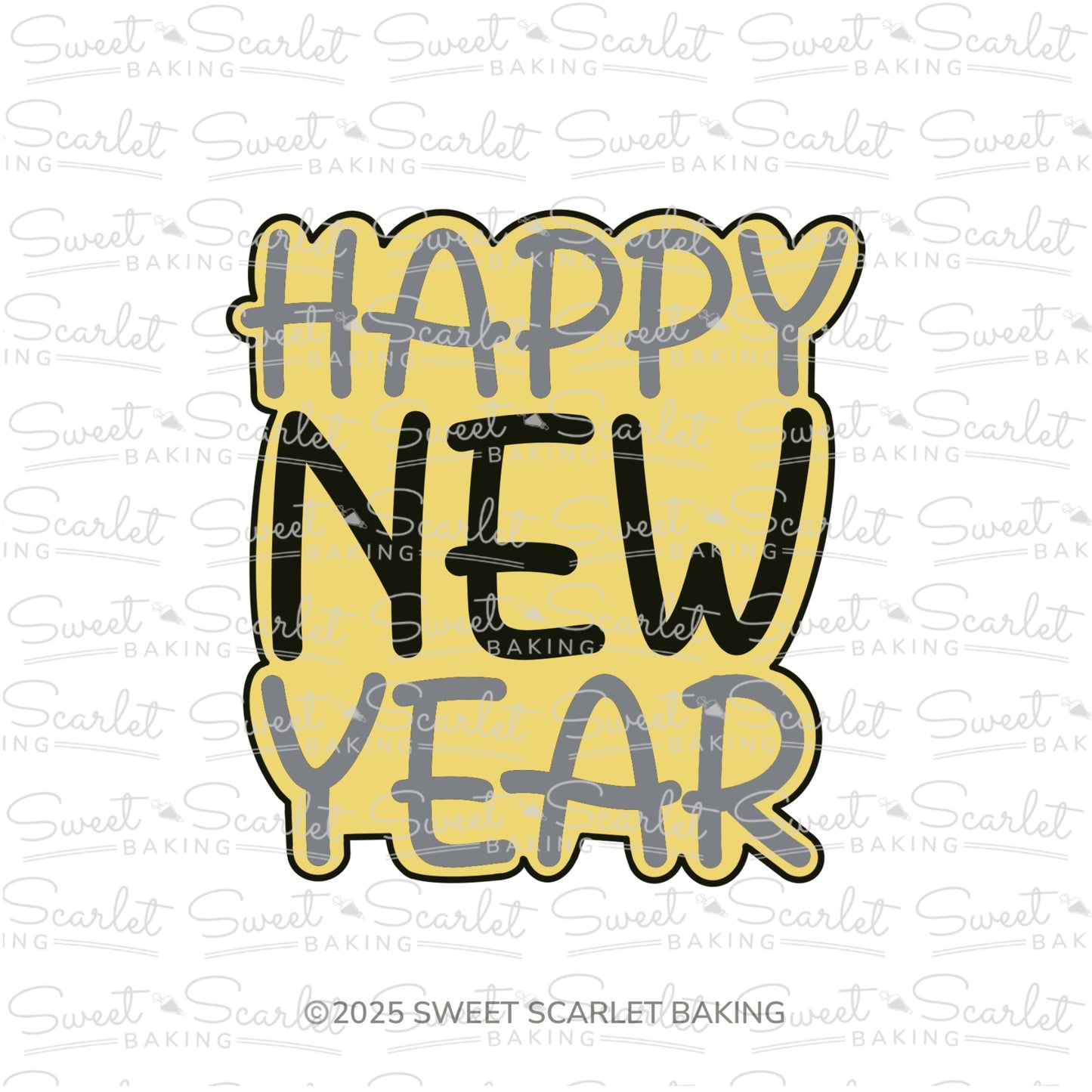 New Year Cookie Cutter Quad Set