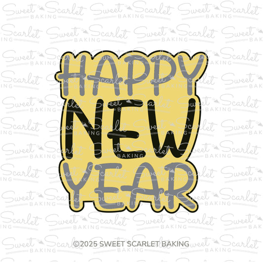 Happy New Year Cookie Cutter