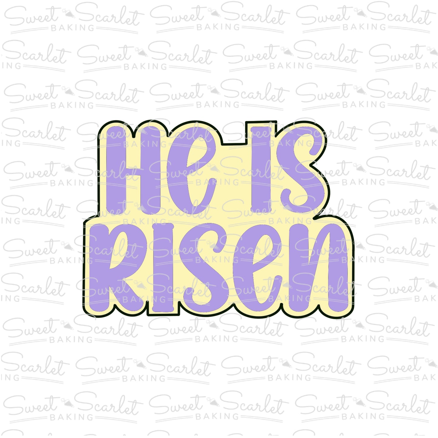 He is Risen Plaque Cookie Cutter