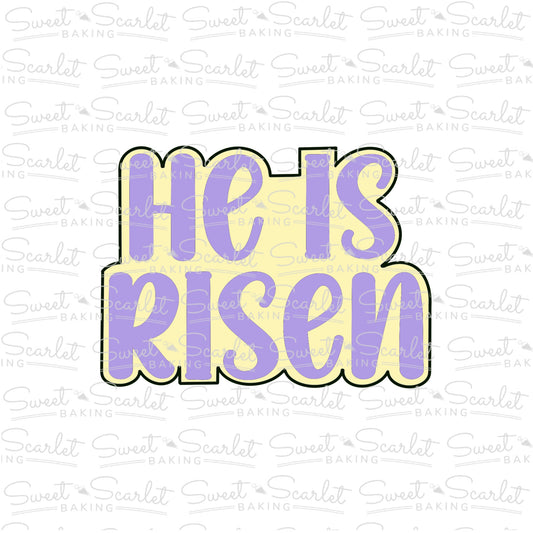 He is Risen Plaque Cookie Cutter