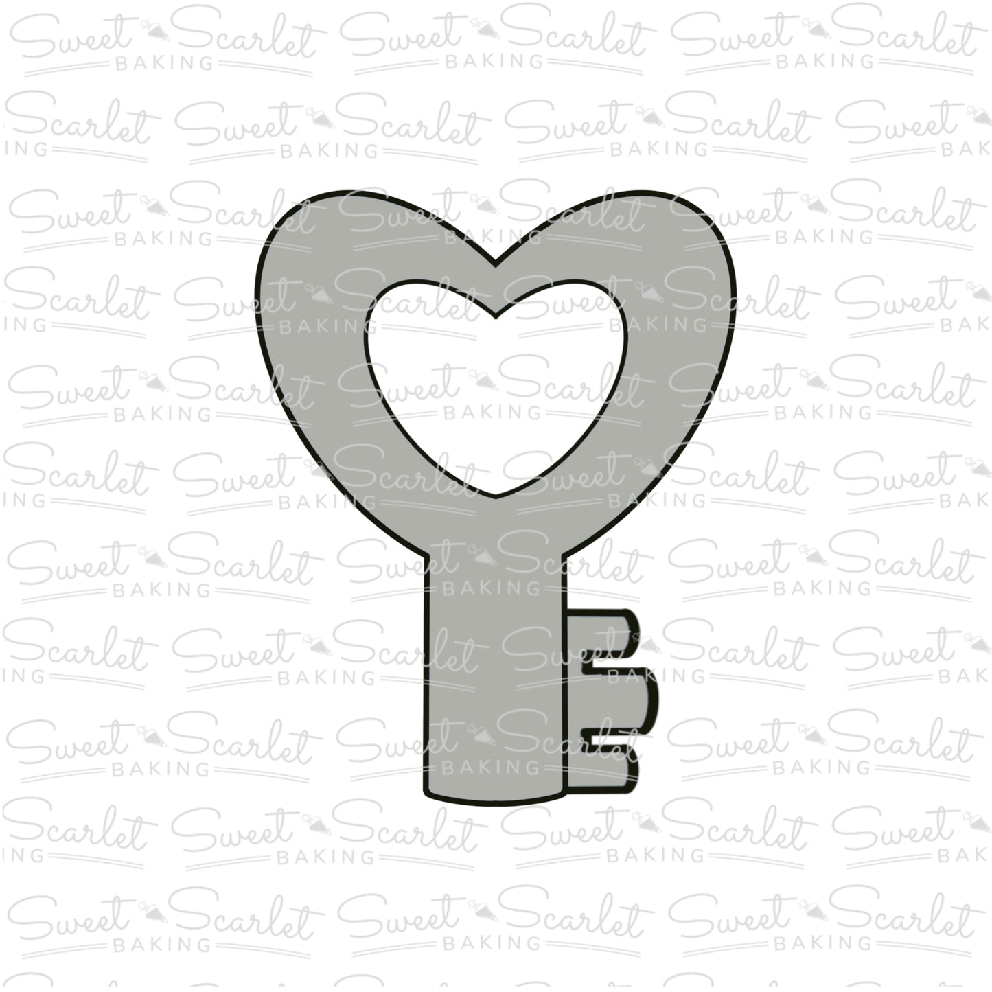 Heart Key Cookie Cutter