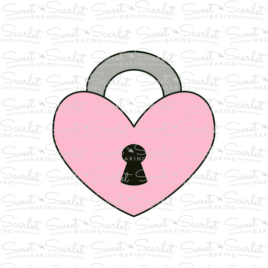 Heart Lock Cookie Cutter