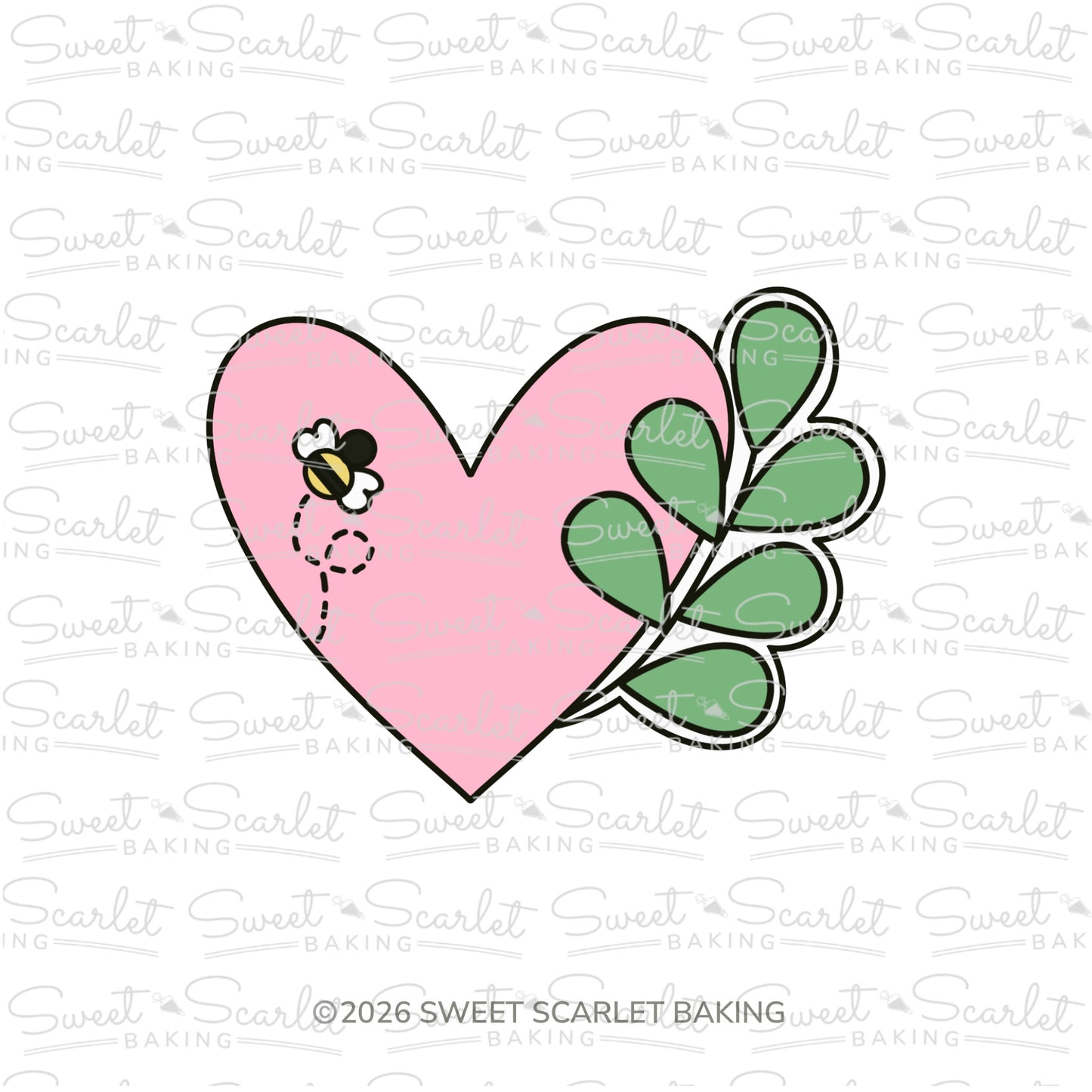 Heart with Leaf Cookie Cutter