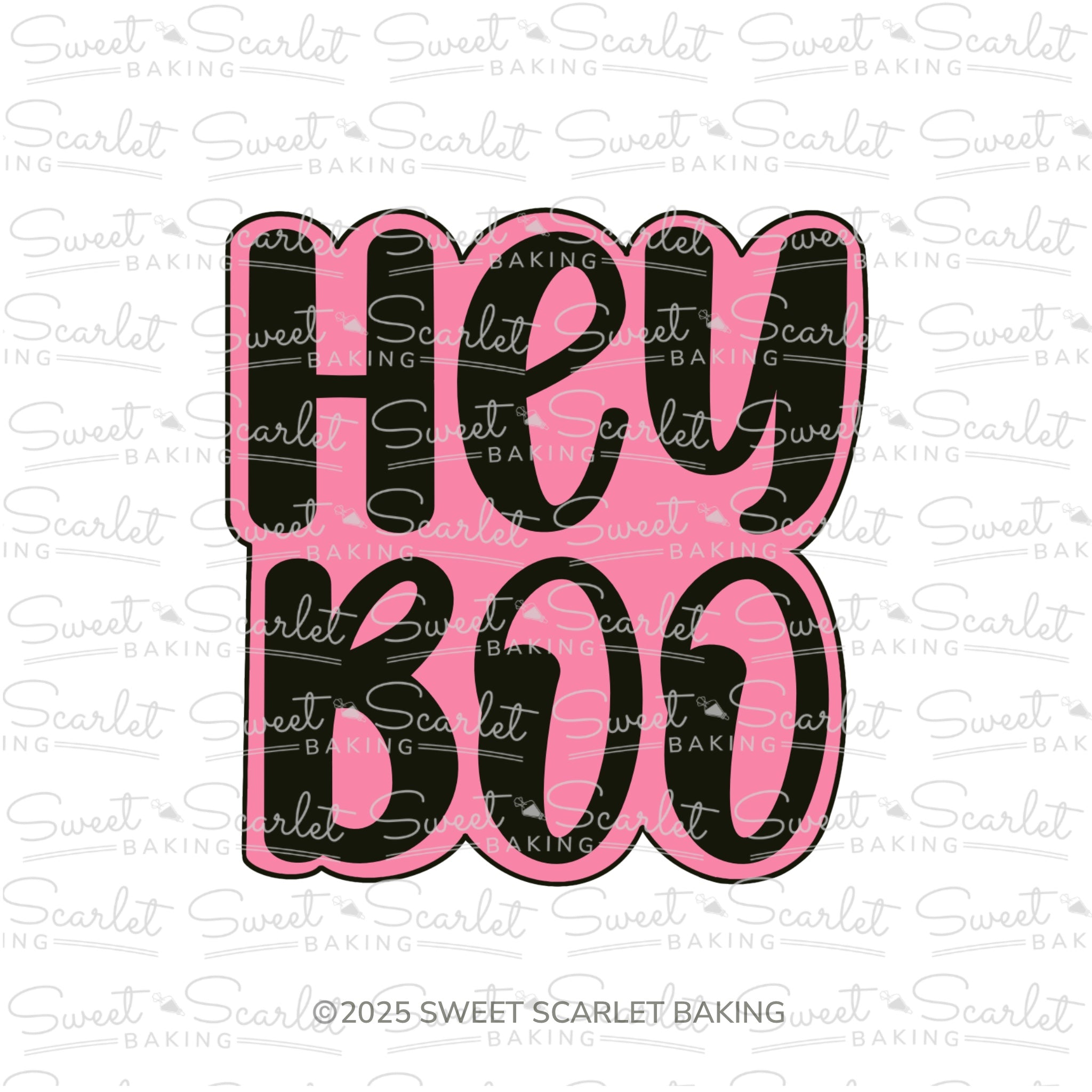Hey Boo Cookie Cutter – Sweet Scarlet Baking