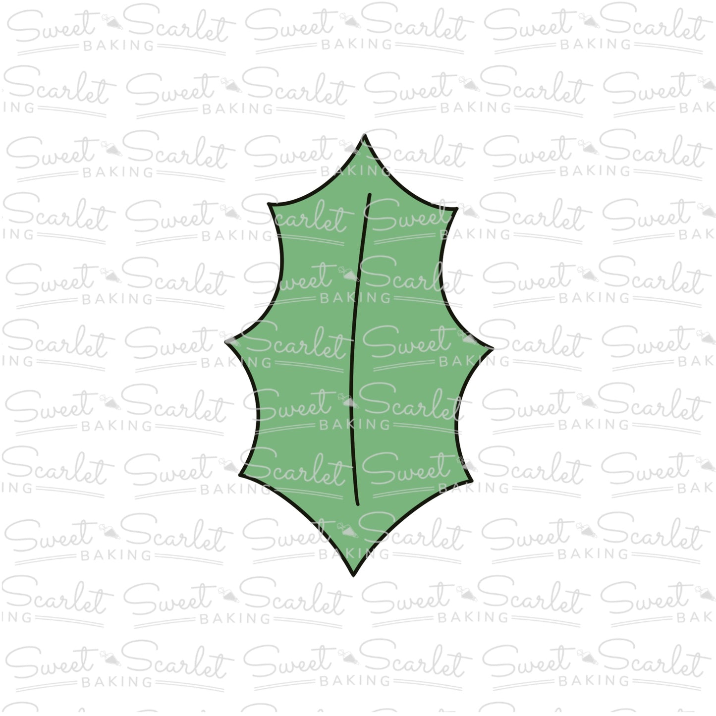 Holly Leaf Cookie Cutter