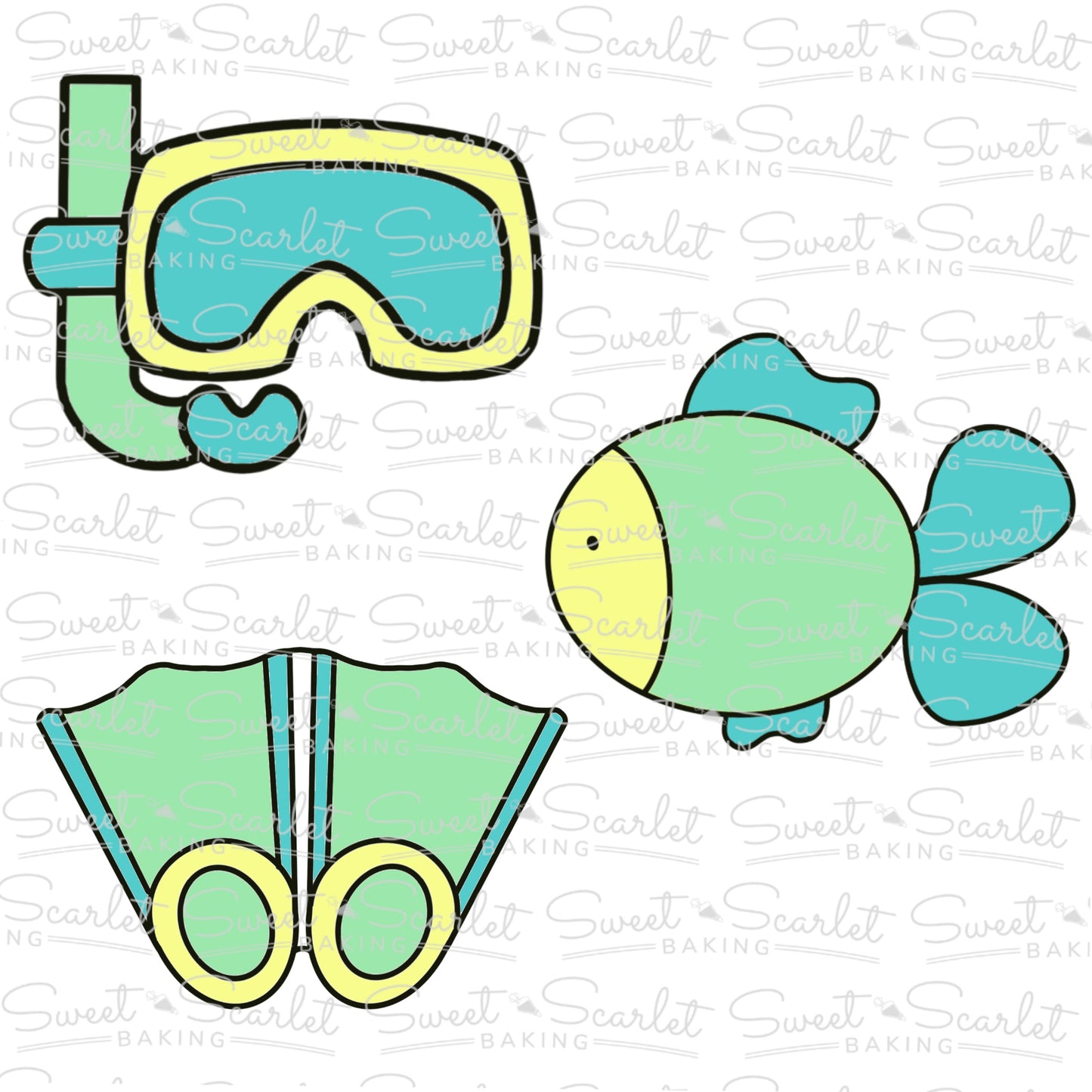 Snorkel Mask Cookie Cutter