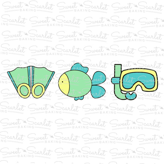 Snorkeling Cookie Cutter Set