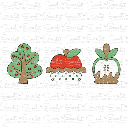 Autumn Apple Kit Cookie Cutter Set