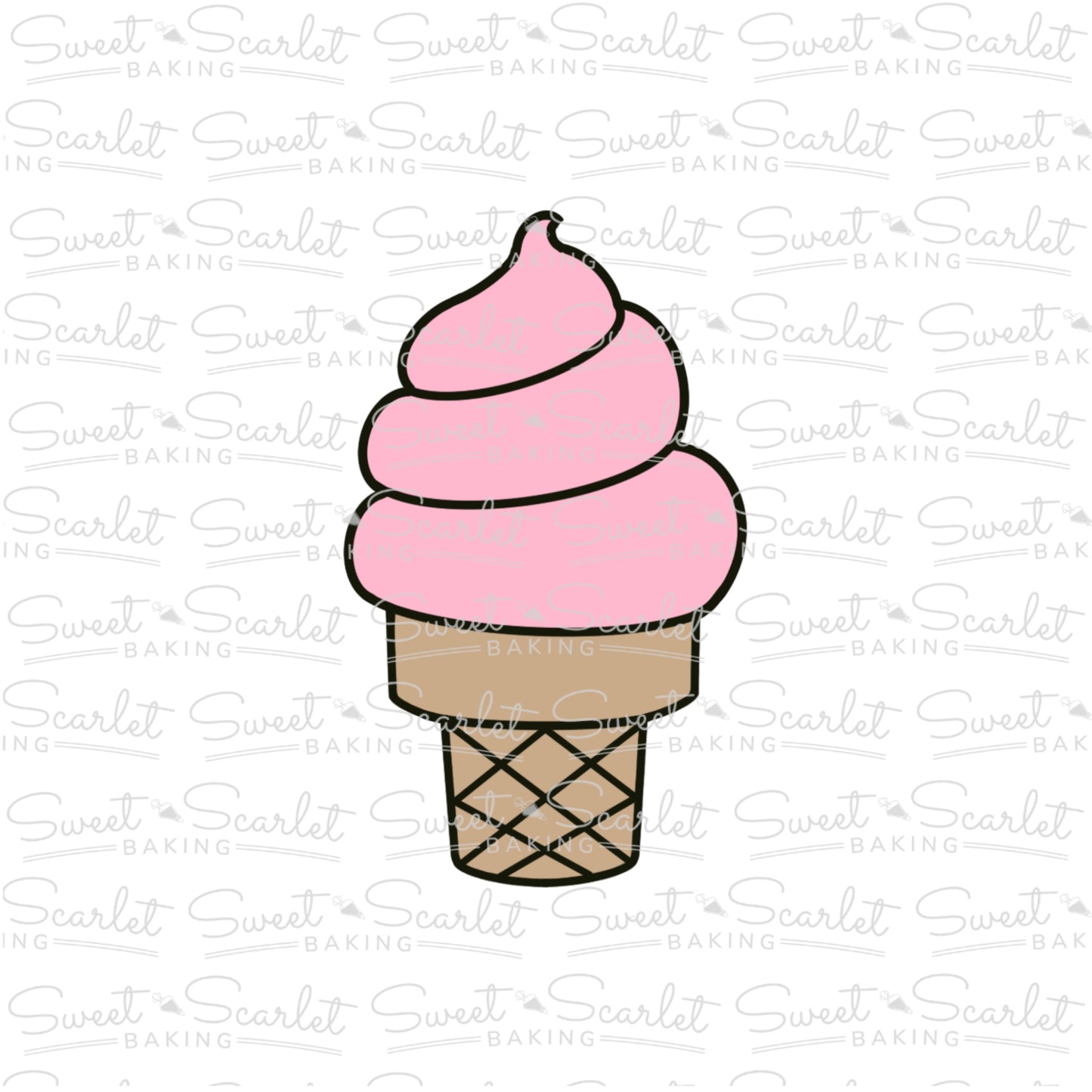 Ice Cream Cake Cone Cookie Cutter