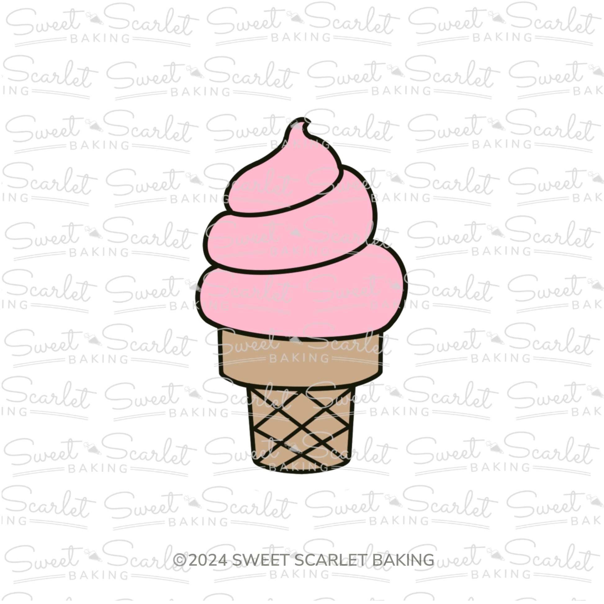 Ice Cream Cake Cone Cookie Cutter