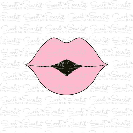 Kissing Lips Cookie Cutter