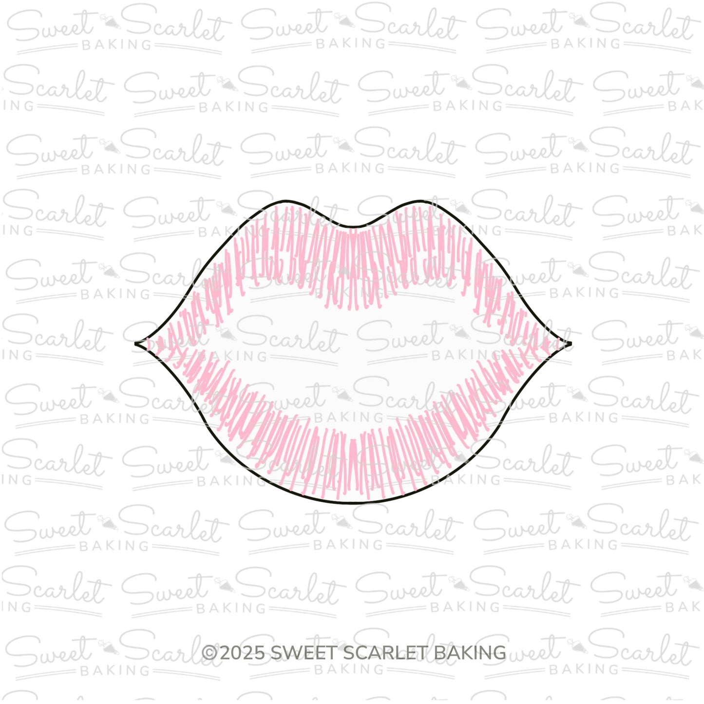 Kissing Lips Cookie Cutter