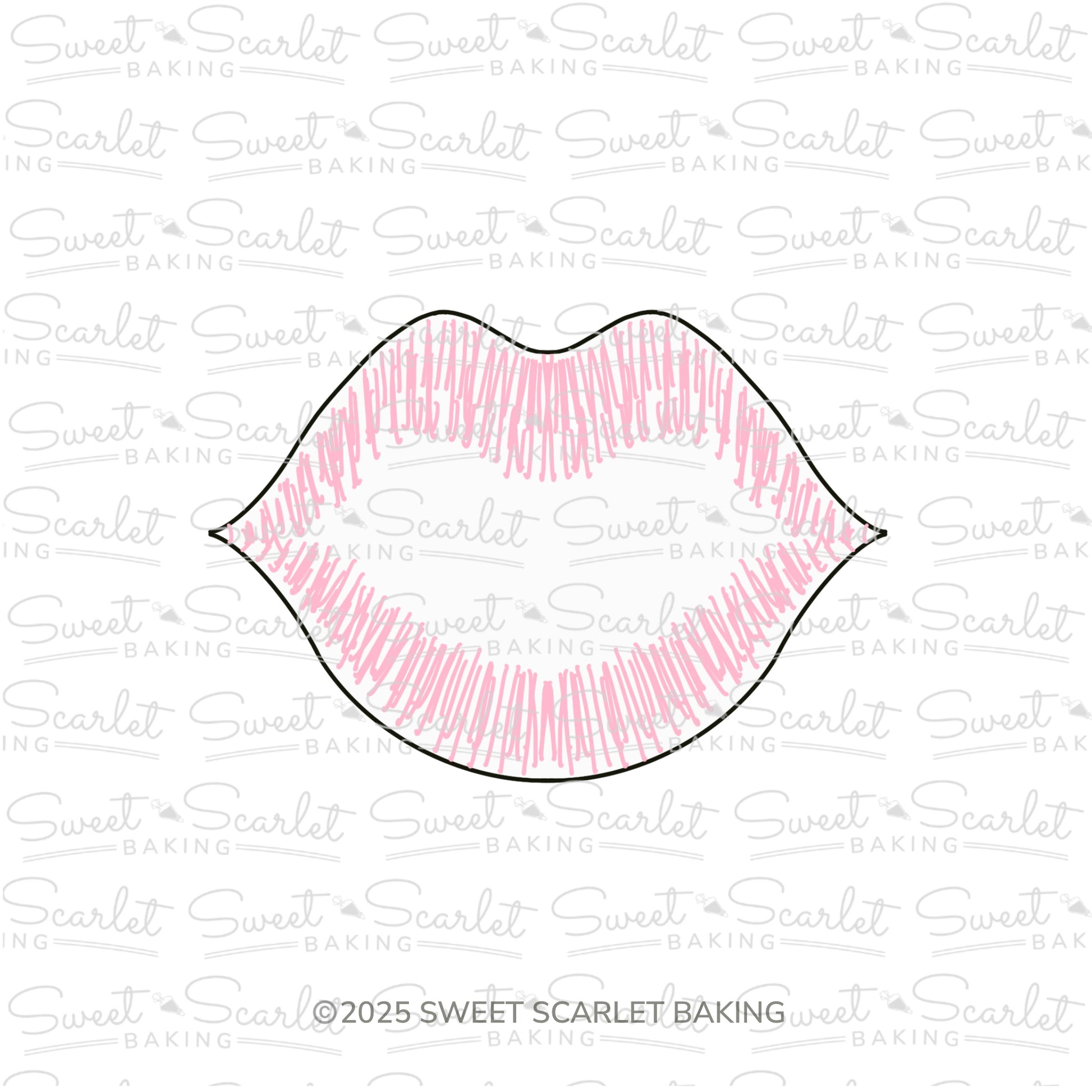 Kissing Lips Cookie Cutter