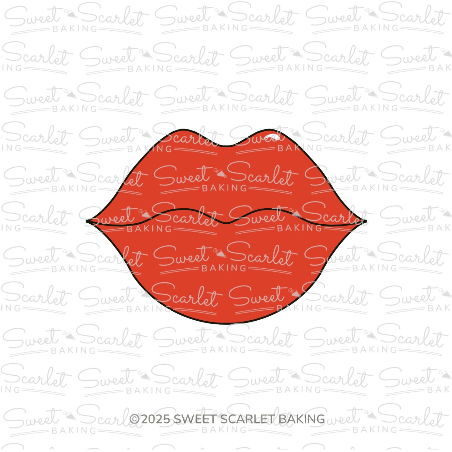 Kissing Lips Cookie Cutter