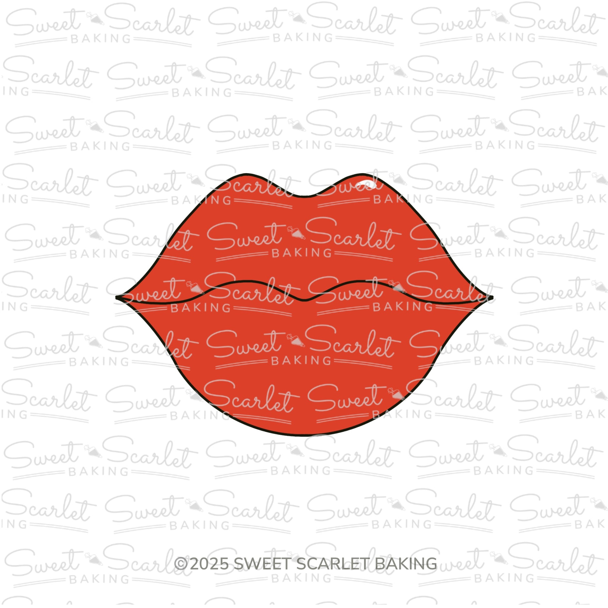 Kissing Lips Cookie Cutter