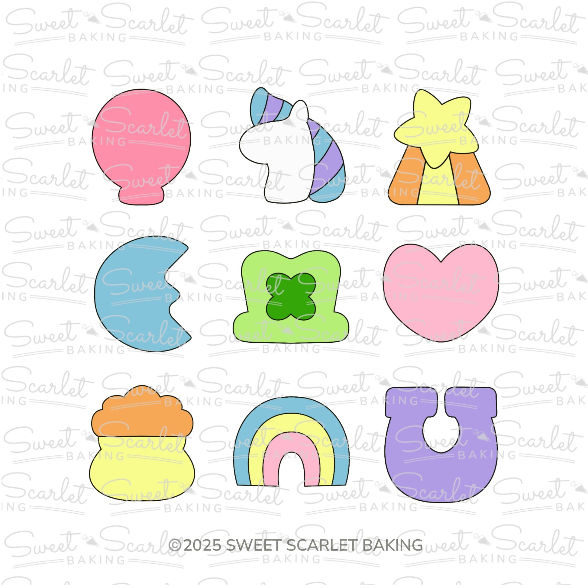 Leprechaun Charms Cookie Cutter Set