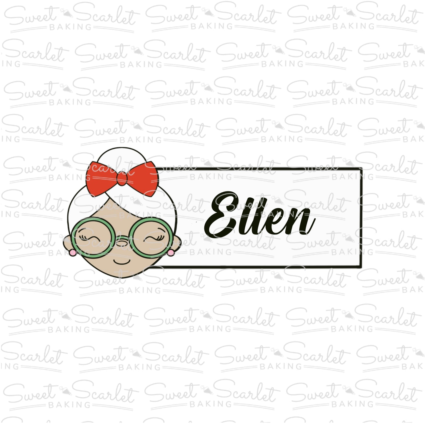 Mrs. Claus Tag Cookie Cutter