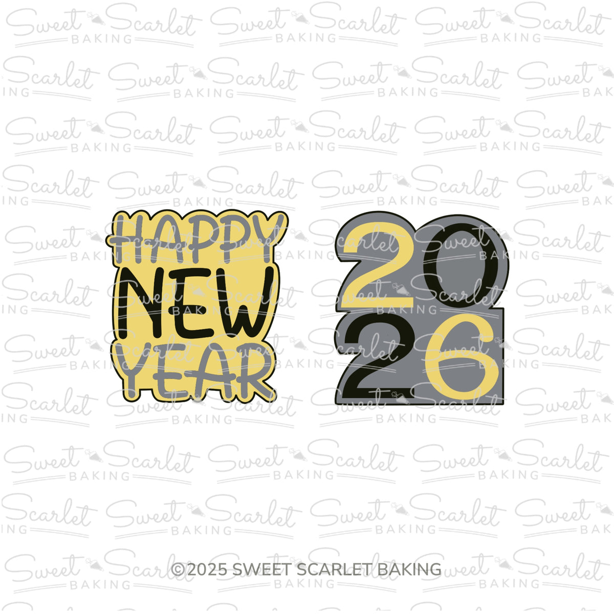 New Year Cookie Cutter Duo Set