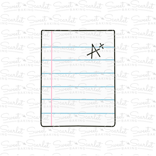 Notepaper Cookie Cutter