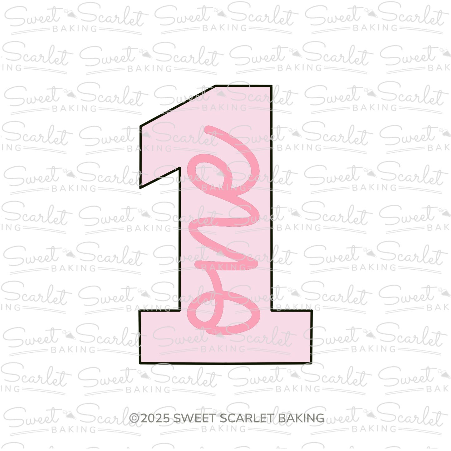 Number One Cookie Cutter