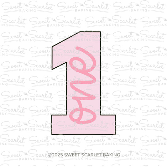 Number One Cookie Cutter