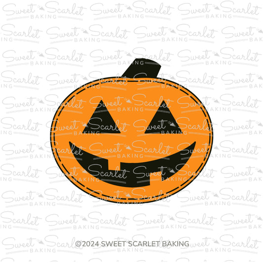 Oval Jack O Lantern Cookie Cutter