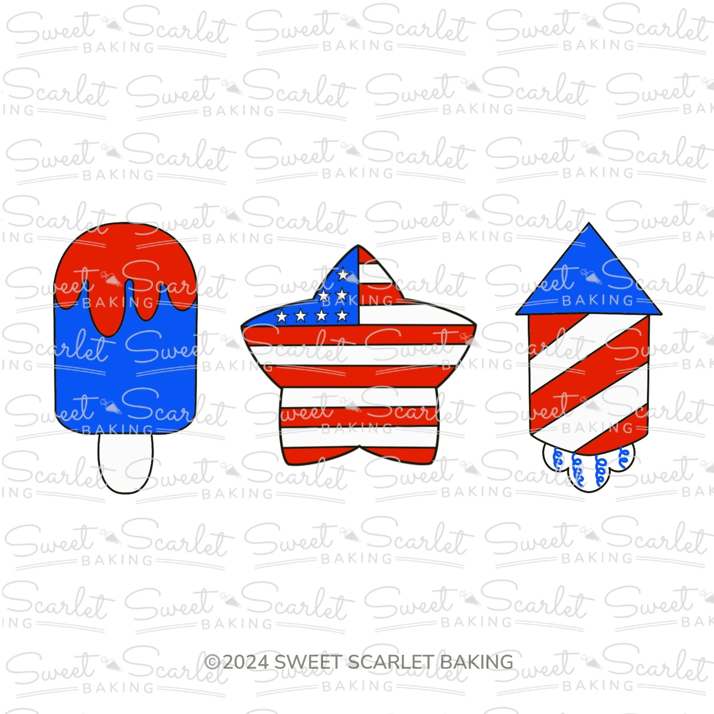 Patriotic Kit Cookie Cutter Set