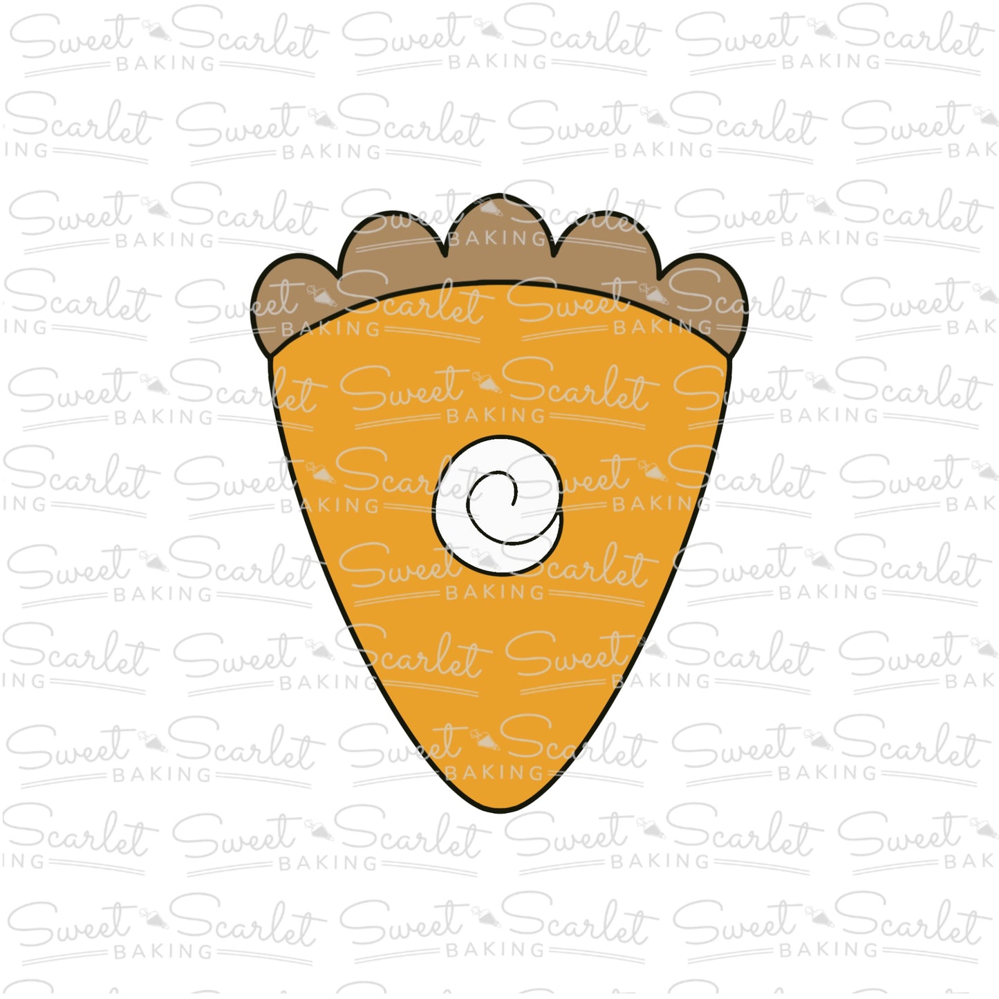 Pumpkin Pie Slice Cookie Cutter