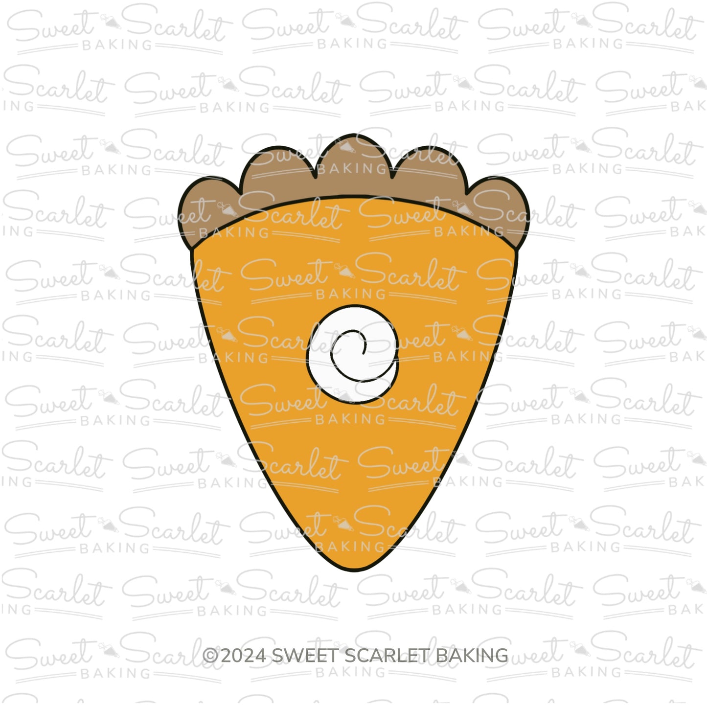Pumpkin Pie Slice Cookie Cutter