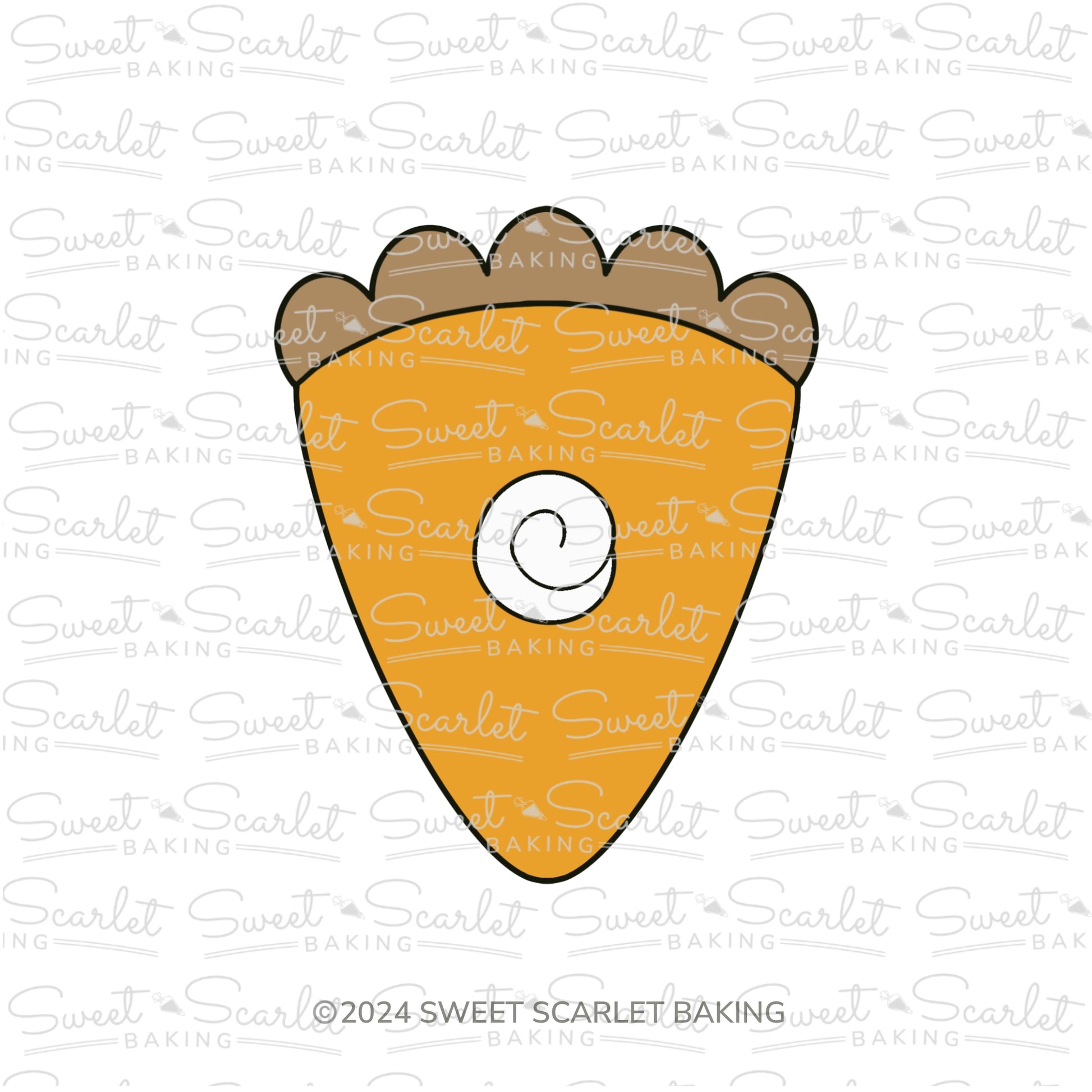 Pumpkin Pie Slice Cookie Cutter