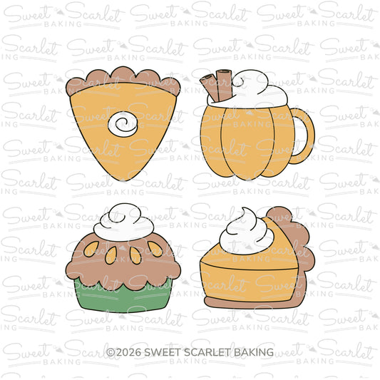 Pumpkin Sweets Cookie Cutter Quad Set