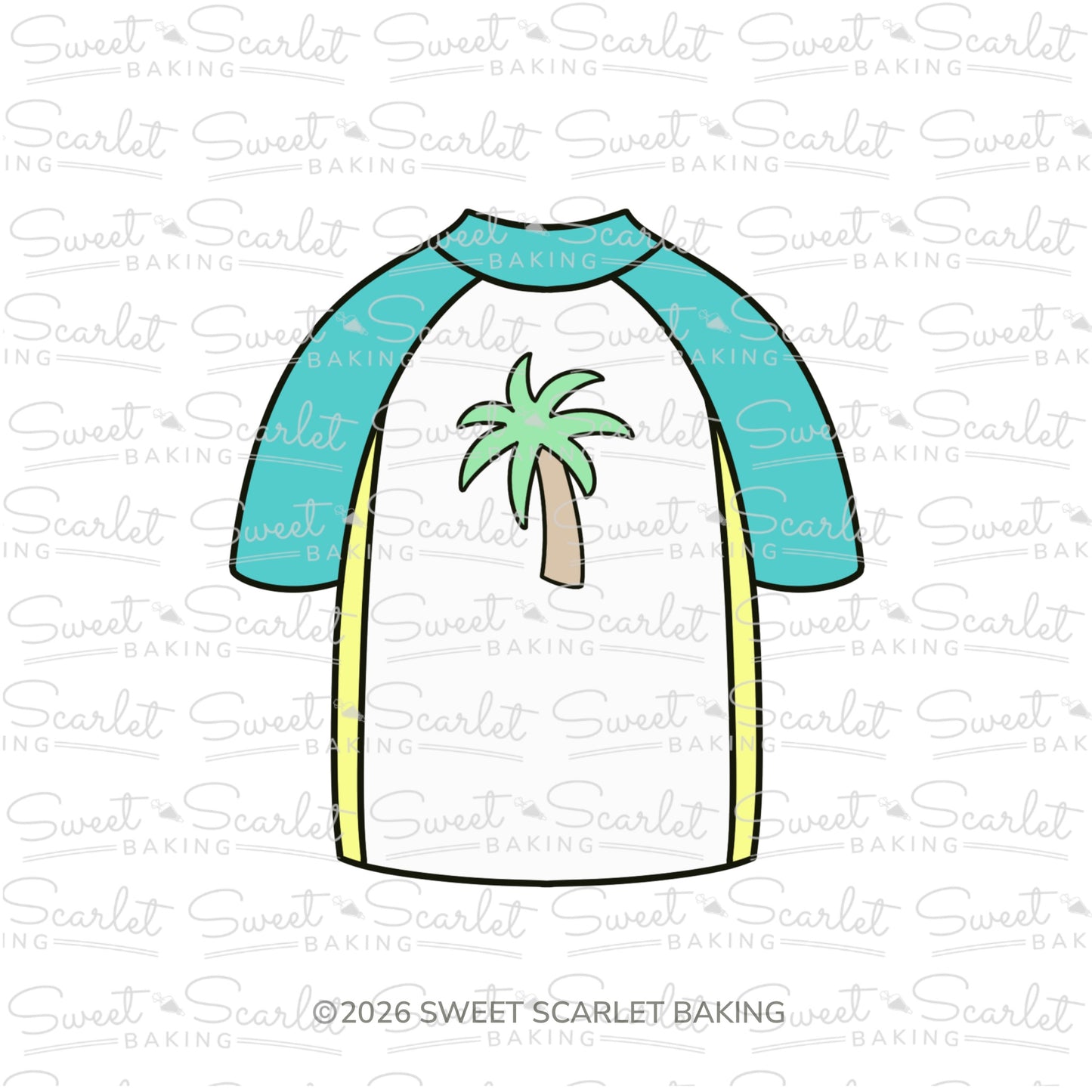 Rash Guard Shirt Cookie Cutter