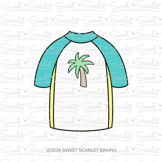 Rash Guard Shirt Cookie Cutter