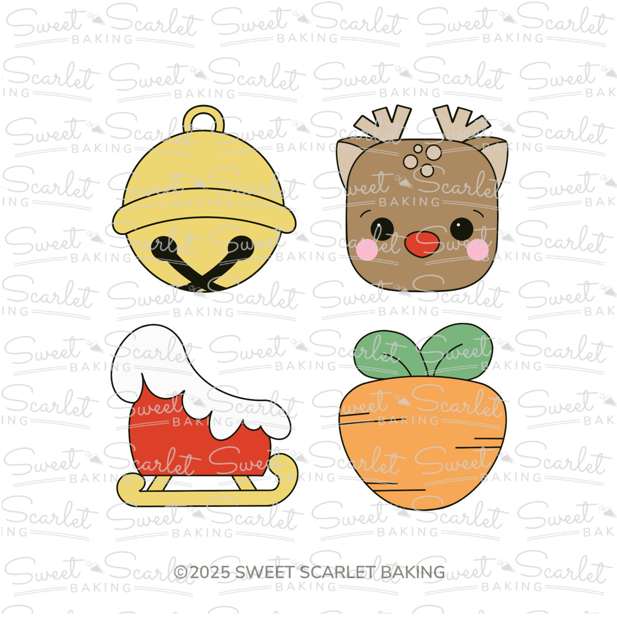 Reindeer Cookie Cutter Quad Set