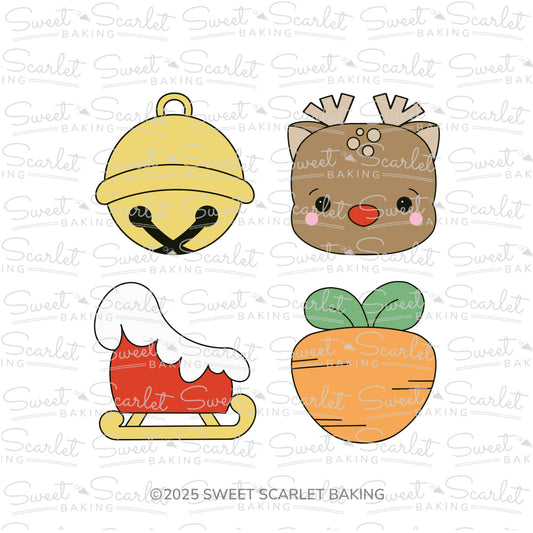 Reindeer Cookie Cutter Quad Set