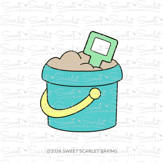Sand Pail with Shovel Cookie Cutter