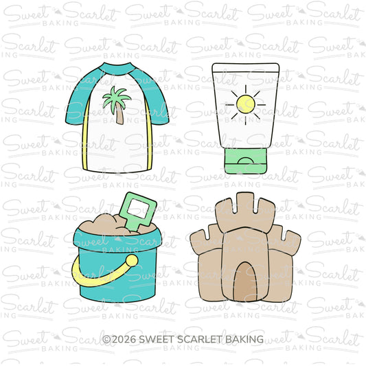 Sandcastle Cookie Cutter Quad Set