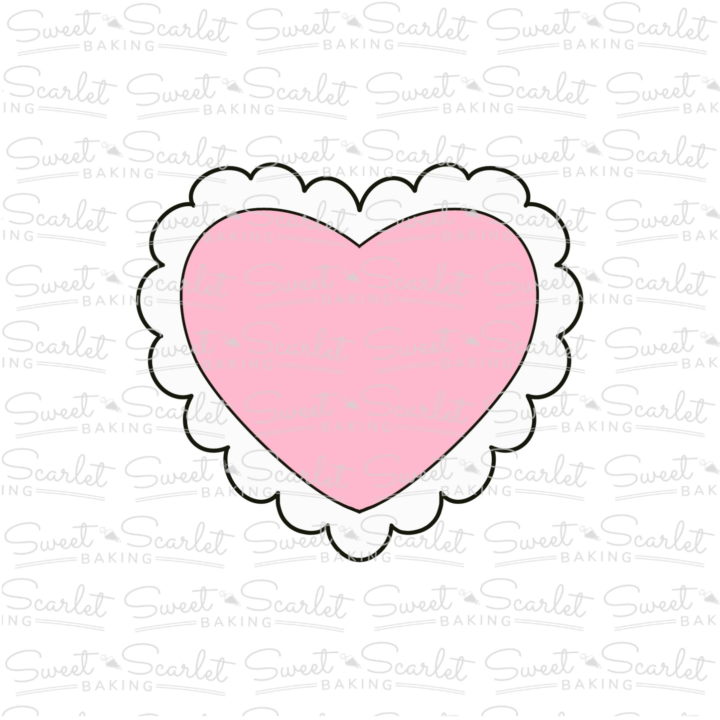 Scallop Heart Cookie Cutter