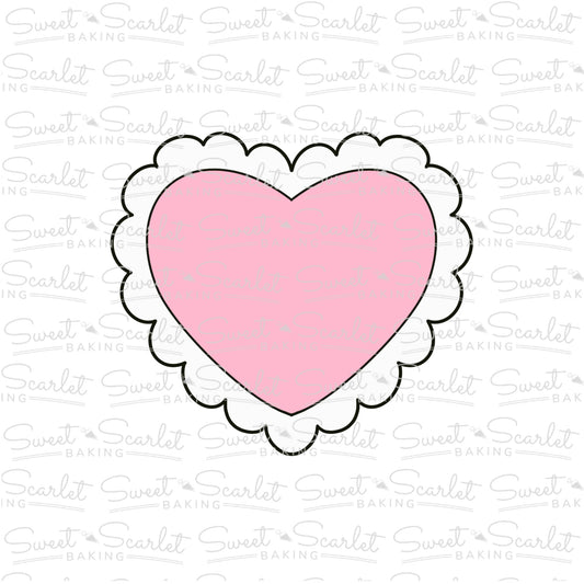 Scallop Heart Cookie Cutter