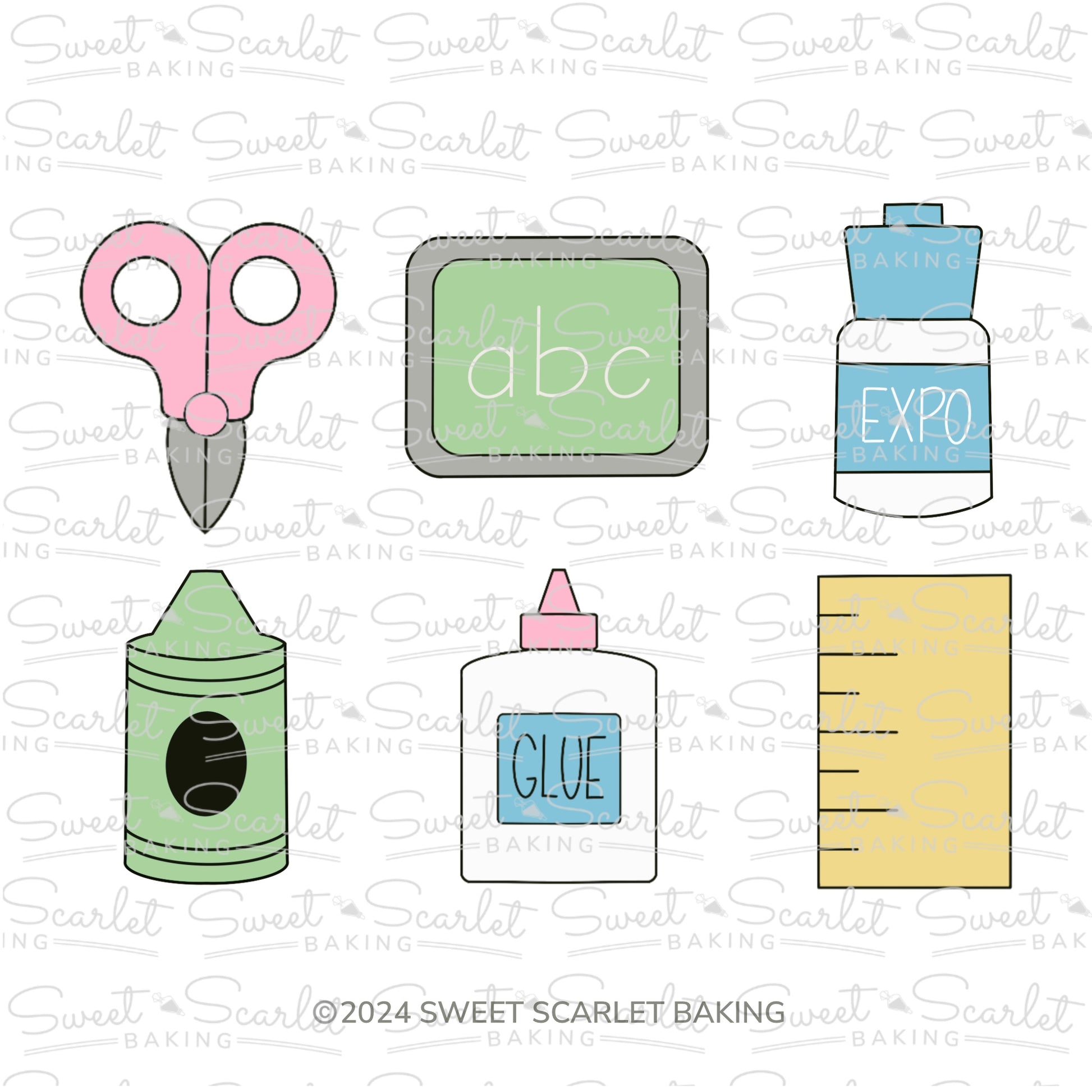 School Creator Cookie Cutter Set