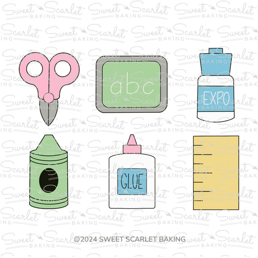 School Creator Cookie Cutter Set