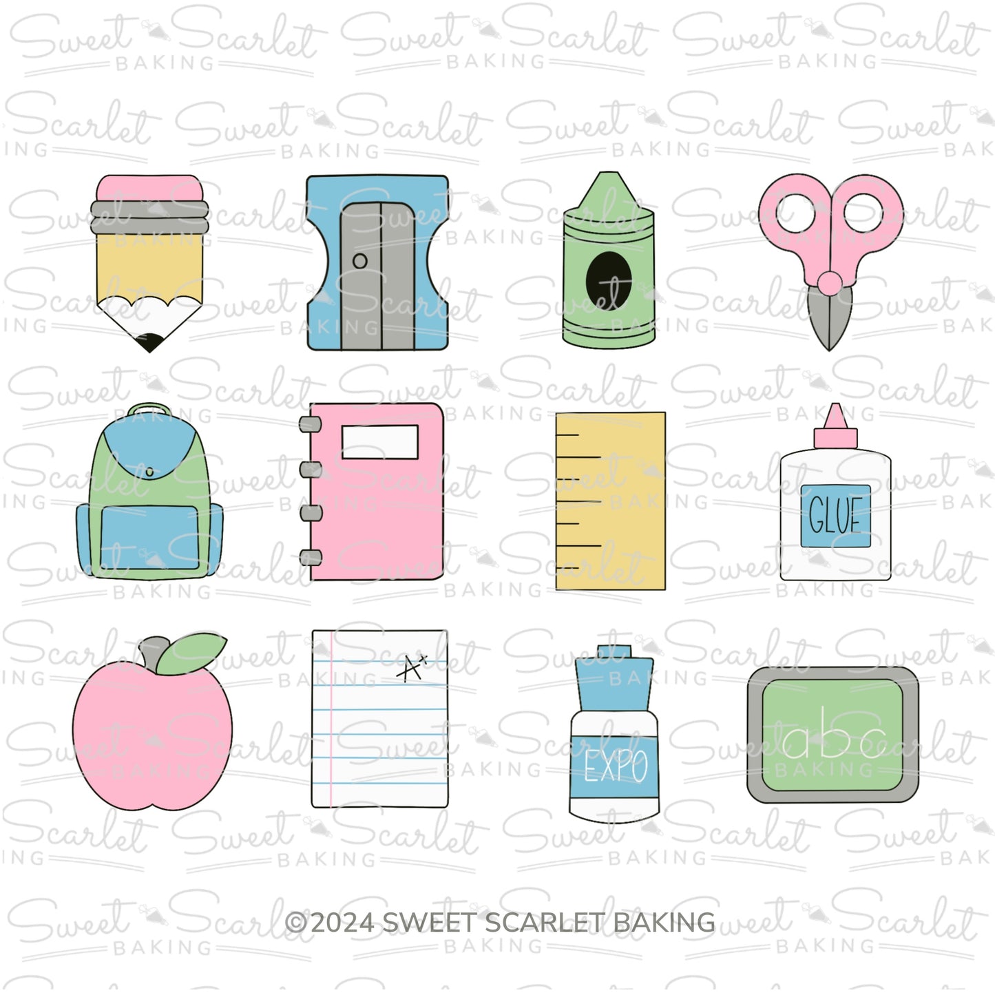 School Minis Cookie Cutter Set