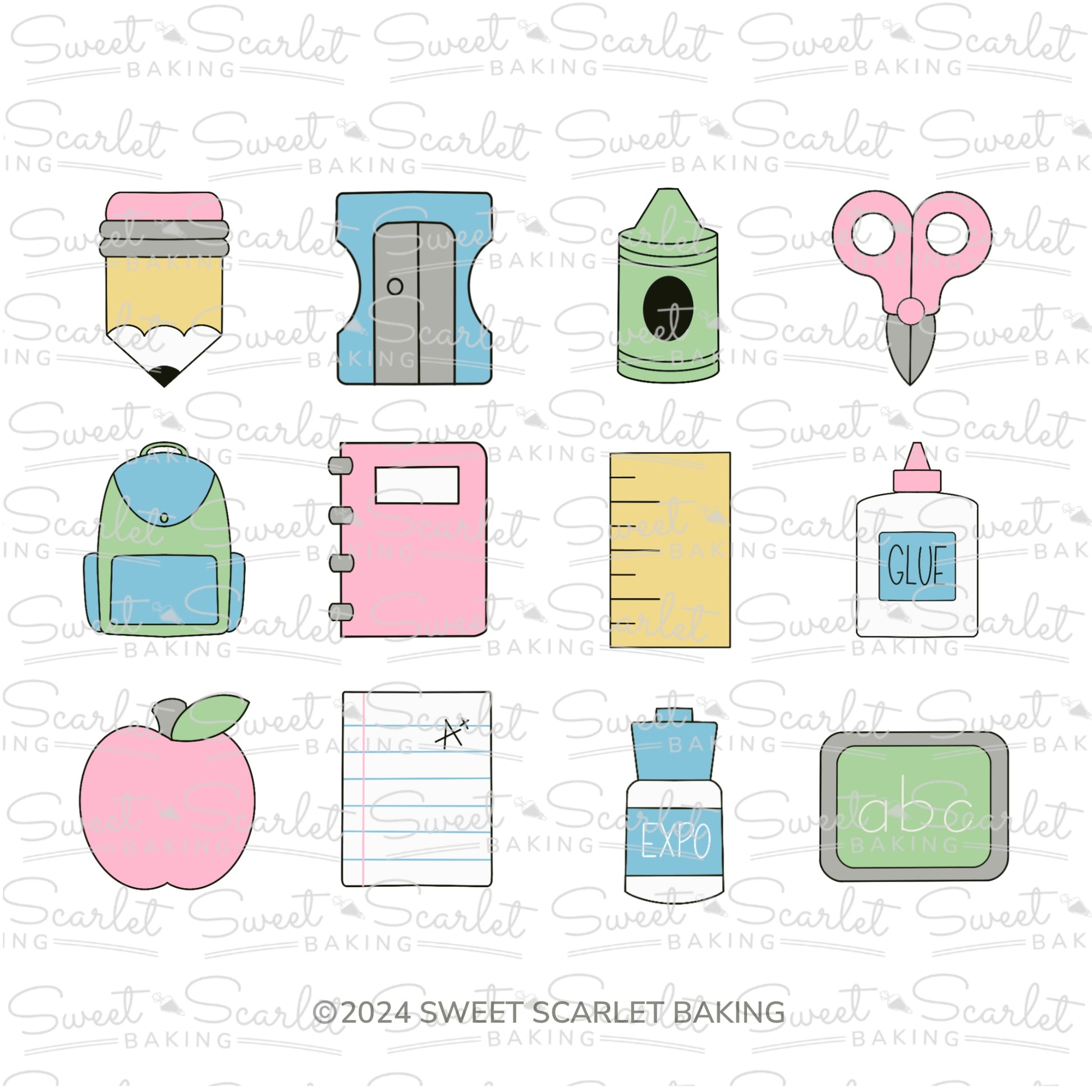 School Minis Cookie Cutter Set