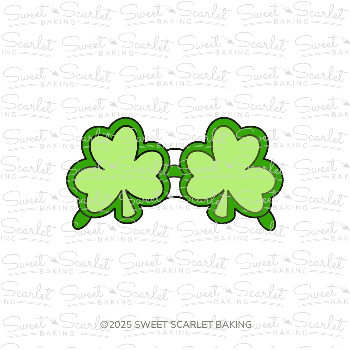Shamrock Sunglasses Cookie Cutter