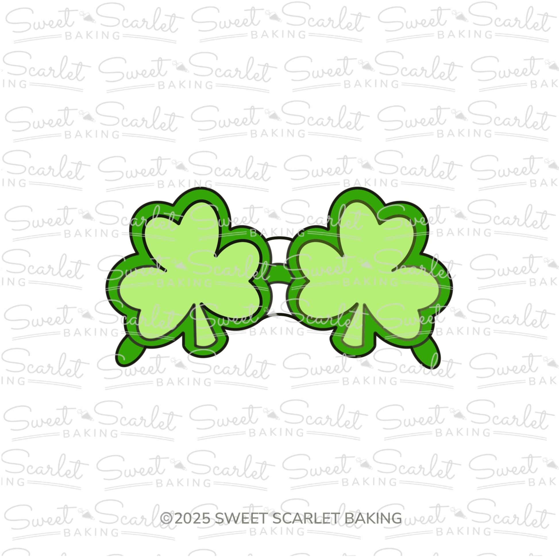 Shamrock Sunglasses Cookie Cutter