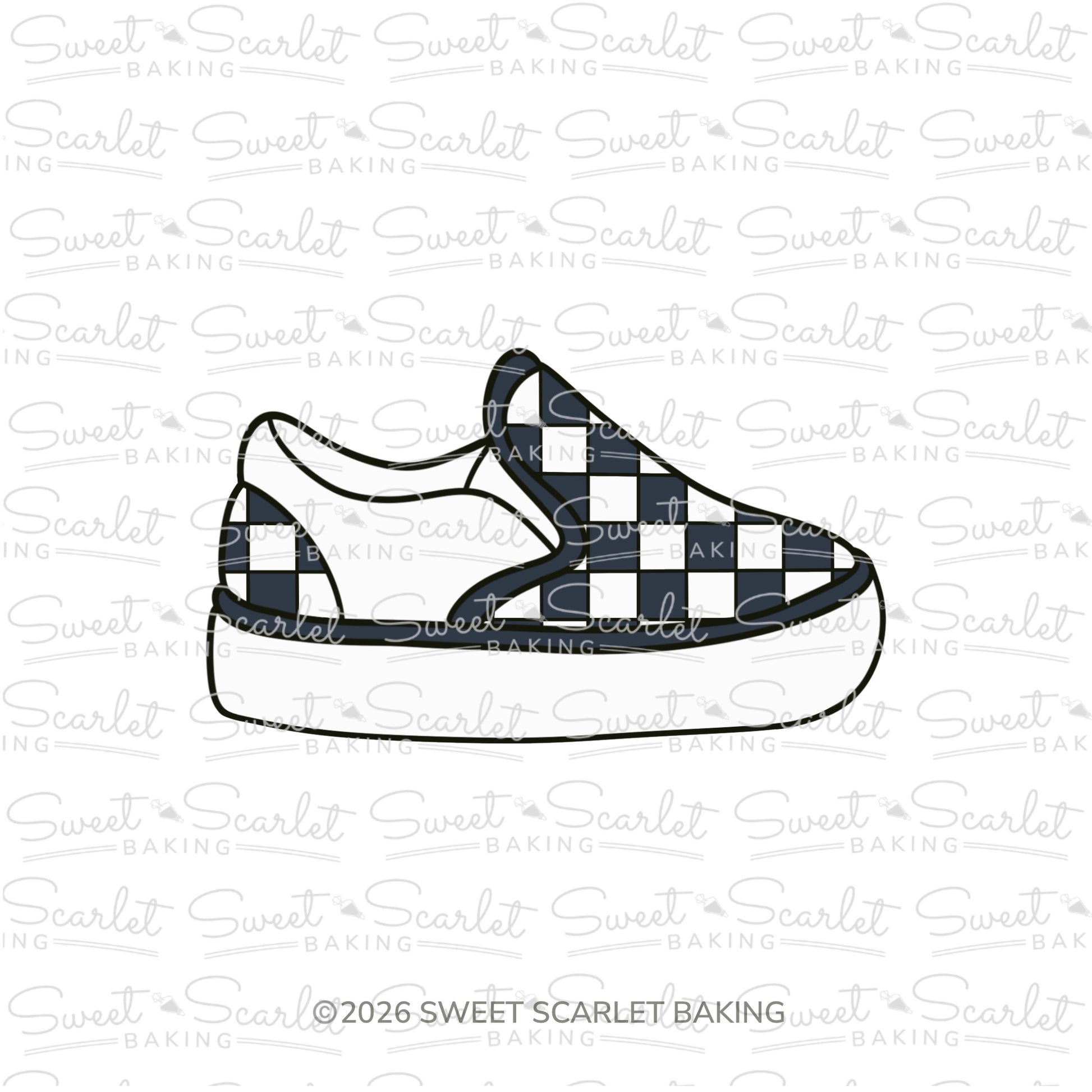 Skater Slip On Shoe Cookie Cutter