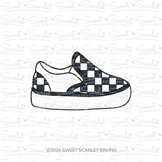 Skater Slip On Shoe Cookie Cutter