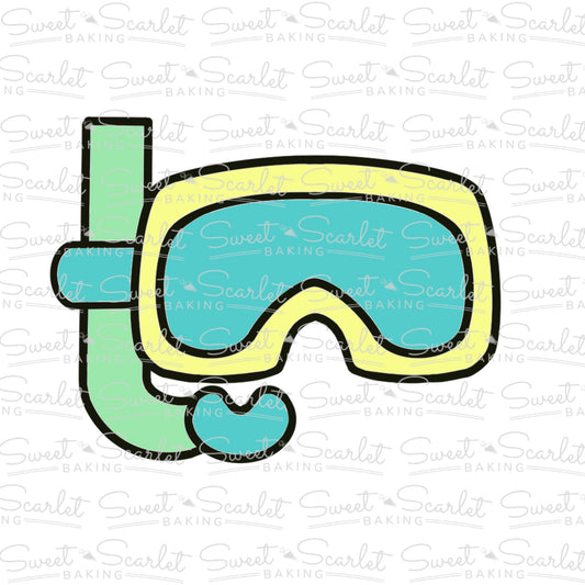Snorkel Mask Cookie Cutter
