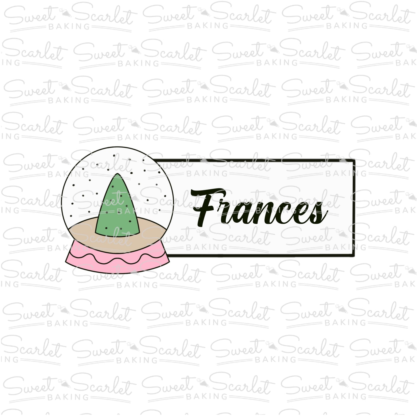 Snow Globe Tag Cookie Cutter