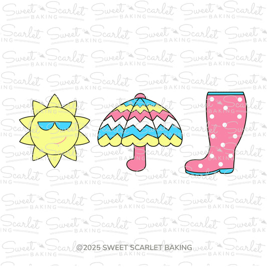 Spring Showers Kit Cookie Cutter Set